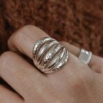 טבעת כסף עבה לנשים מכסף 925
