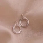 עגילי חישוק צמודים לאוזן מכסף טהור 925