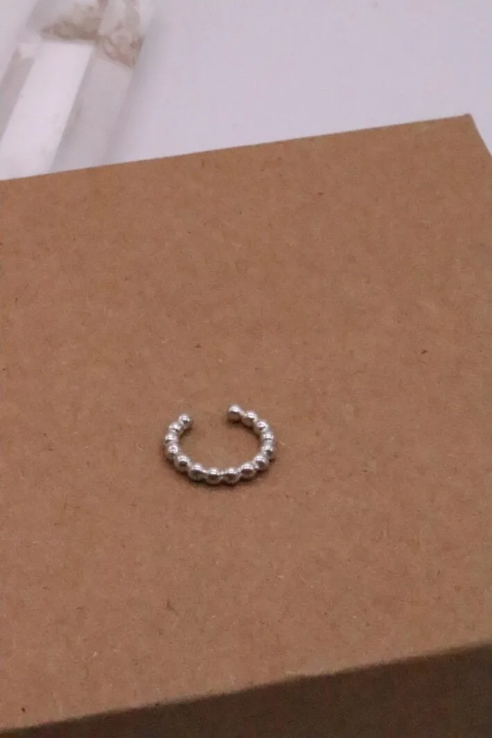 קונץ' חובקן כדוריות ללא חור מכסף 925 (1)