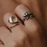 טבעת פרח קלה מכסף 925