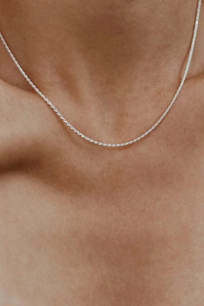 שרשרת כסף ללא תליון, שרשראות כסף עדינות, שרשראות כסף לנשים, שרשראות כסף לגברים, שרשראות כסף ארוכות, שרשרת בלי תליון