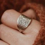 טבעת כסף עבה אתנית מעוטרת מכסף 925 (3)