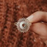 טבעת פרח מנדלה עם נוכחות מכסף 925 (2)