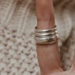 טבעת כסף חלקה. טבעת כסף פשוטה מכסף 925 (1) (2)