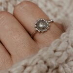 טבעת פרח חמניה מכסף 925. טבעת חמניה מכסף אמיתי (1)