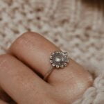 טבעת פרח חמניה מכסף 925. טבעת חמניה מכסף אמיתי (2)
