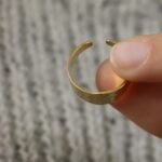 טבעת זהב מרוקעת פתוחה (2)