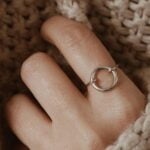 טבעת חישוק מכסף 925. טבעת עיגול חלול לאישה מכסף אמיתי (2)