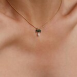 שרשרת אמרלד לאישה, אבני חושן, שרשרת אבן ברקת, שרשרת אבן חן לאישה, שרשראות זהב עדינות, תכשיטים עם אבן ברקת (1)