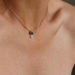 שרשרת אמרלד לאישה, אבני חושן, שרשרת אבן ברקת, שרשרת אבן חן לאישה, שרשראות זהב עדינות, תכשיטים עם אבן ברקת (2)