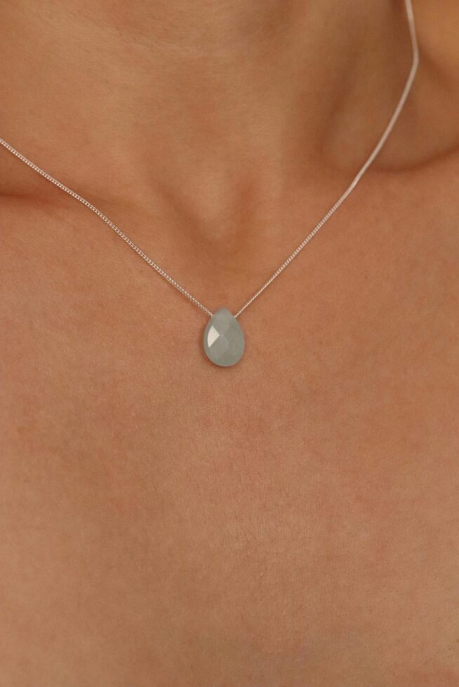 שרשרת אקווה מרין, שרשראות אבני חן, שרשראות כסף מיוחדות, שרשראות אבני מזל, שרשראות קריסטלים
