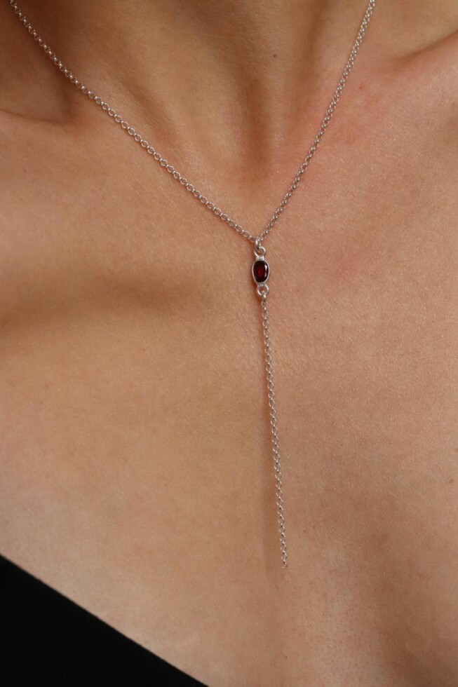 שרשראות עניבה מכסף 925, שרשרת עניבה לאישה, שרשראו קולר, שרשרת גרנט, שרשראות אבנים, שרשראות אבני חן, שרשראות עדינות לאישה (1)