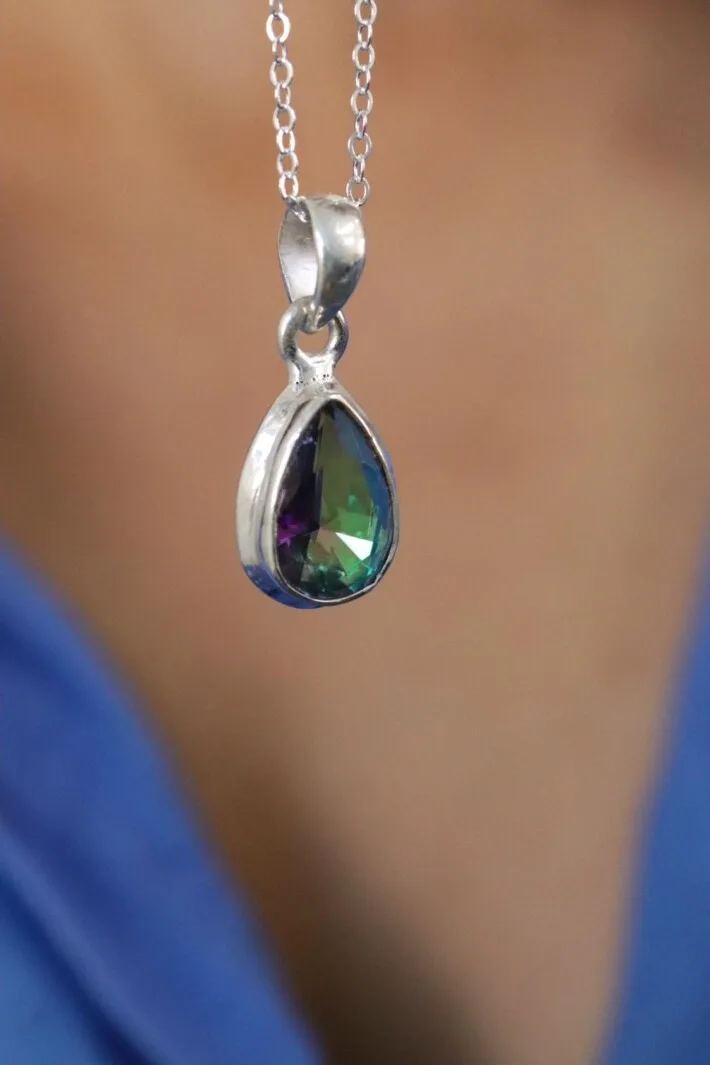 שרשרת טופז, שרשרתמיסטיק טופז, שרשראות טופז, שרשראות אבני חן, תכשיטים עם אבני חן, מיסטיק טופז (1)