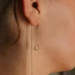עגילי שרוך לאישה, עגילי שרשרת ארוכה, עגילים ארוכים לאישה, עגילים משובצים לאישה, עגילים ציפוי זהב לאישה, עגילים לאירוע, עגילים לכלה (2)
