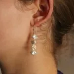 עגילי פנינה תלויים, עגילי פנינה מכסף 925, עגילי כסף תלויים, עגילים תלויים לנשים, עגילים לכלה, עגילים לחתונה, עגילים לאירוע (3)