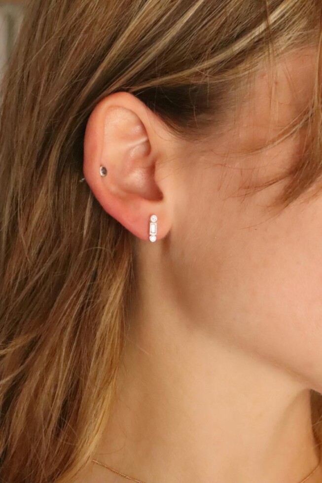 עגילים משובצים לאישה, עגילי כסף משובצים, עגילים צמודים לאוזן, עגילים לאירוע, עגילים משובצים לנשים, עגילי זירקון, עגילי יהלום (4)