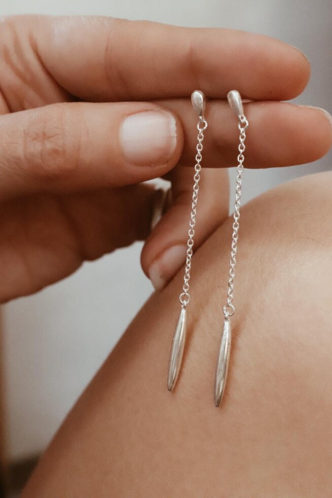 עגילי כסף ארוכים, עגילים ארוכים לאישה, עגילים תלויים מכסף 925, עגילים לאירוע, עגילים לכלה, עגילים לחתונה, עגילי כסף לאישה