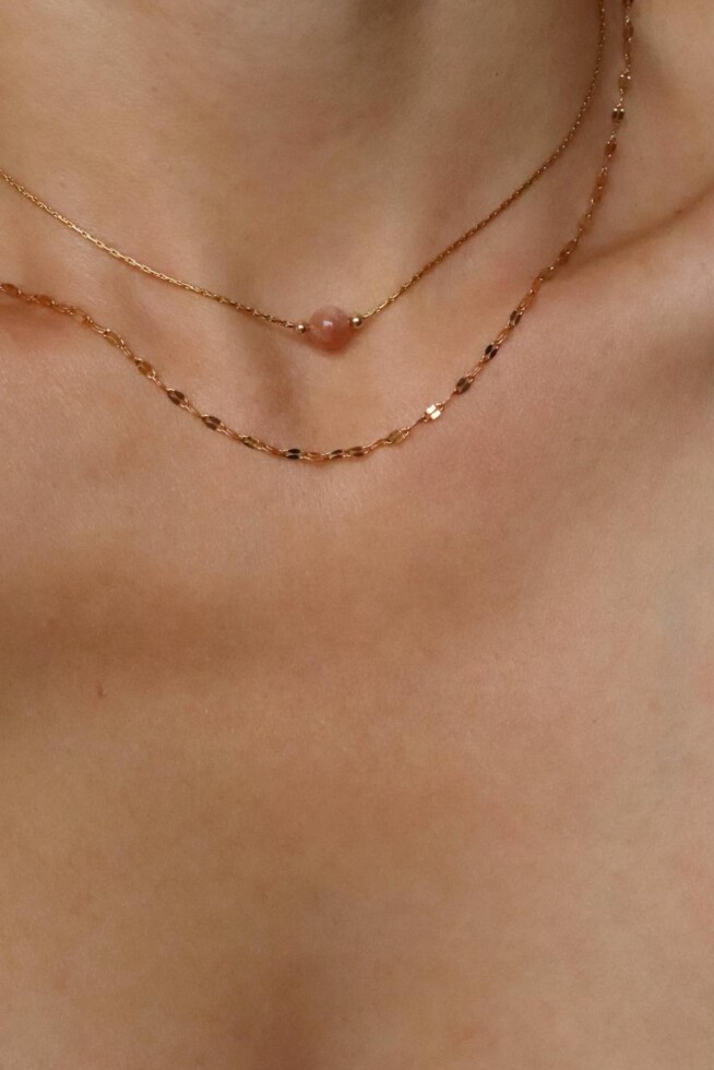 שרשרת סאנסטון לאישה, סט שרשראות אלאישה, סט תכשיטים, שרשרת אבן חן, אבן שמש, אבני לידה, אבני מזל, שרשראות אבני חן