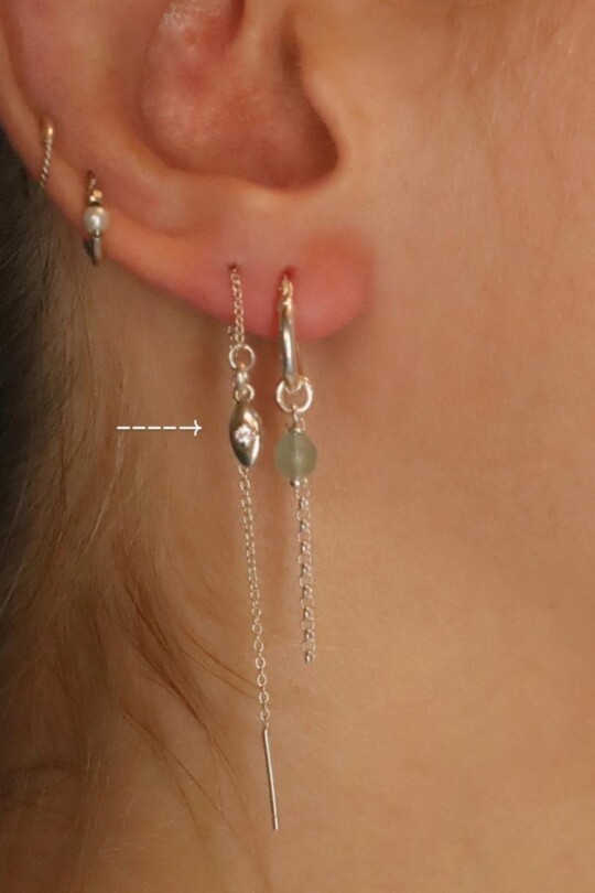 עגילי שרוך כסף 925, עגילים ארוכים לאישה, עגילים משובצים כסף 925, עגילים לאירוע, עגילי שרשרת לאישה, עגילים עדינים