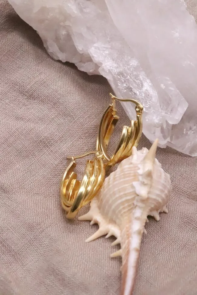 עגילי חישוק זהב לאישה, עגילי זהב מיוחדים, עגילי זהב לאירוע, עגילי חישוק עבים, חישוקי זהב לאישה (1)