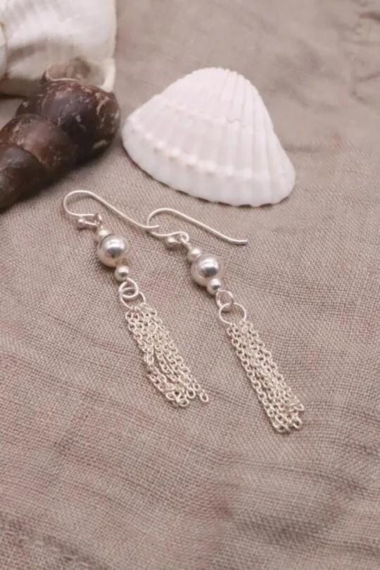 עגילי כסף תלויים, עגילים תלויים לאישה, עגילים מיוחדים לאישה, עגילי כסף ארוכים, עגילים בעבודת יד