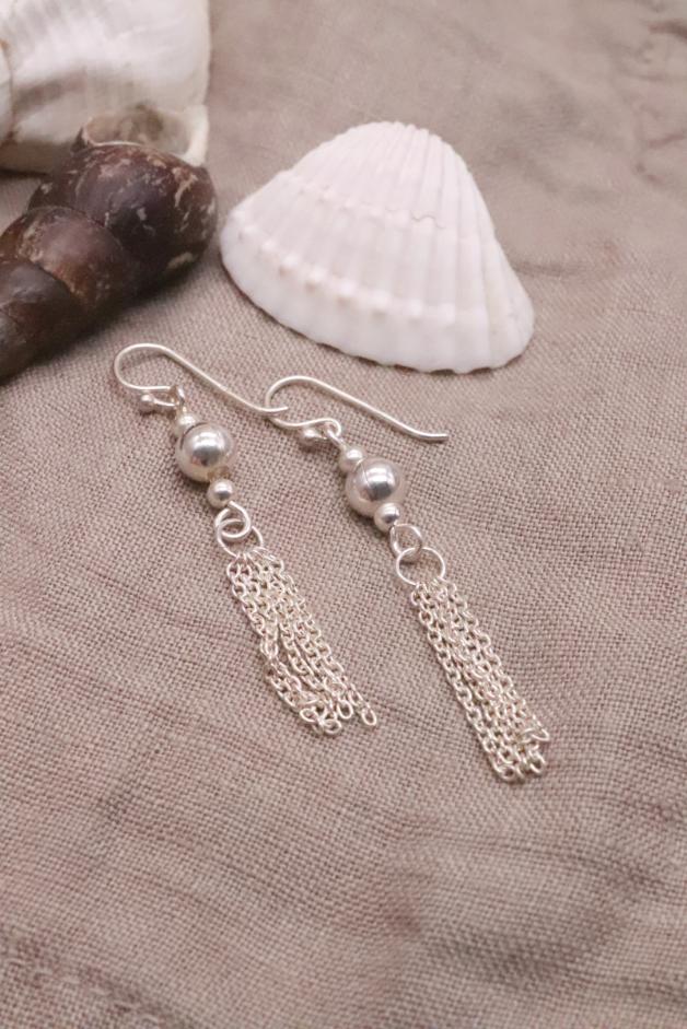 עגילי כסף תלויים, עגילים תלויים לאישה, עגילים מיוחדים לאישה, עגילי כסף ארוכים, עגילים בעבודת יד