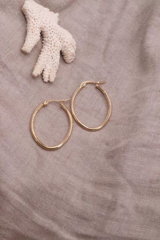 עגילי חישוק אליפסה, עגילי חישוק דקים, עגילי אליפסה זהב, עגילים לנשים, עגילי חישוק לעבודה, עגילי זהב דקים, חישוקי זהב לנשים