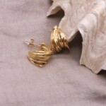 עגילי חישוק זהב, עגילי חישוק עבים, עגילי זהב לנשים, עגילים לנשים, עגילי חישוק זהב מיוחדים, עגילי זהב לאירוע (2)