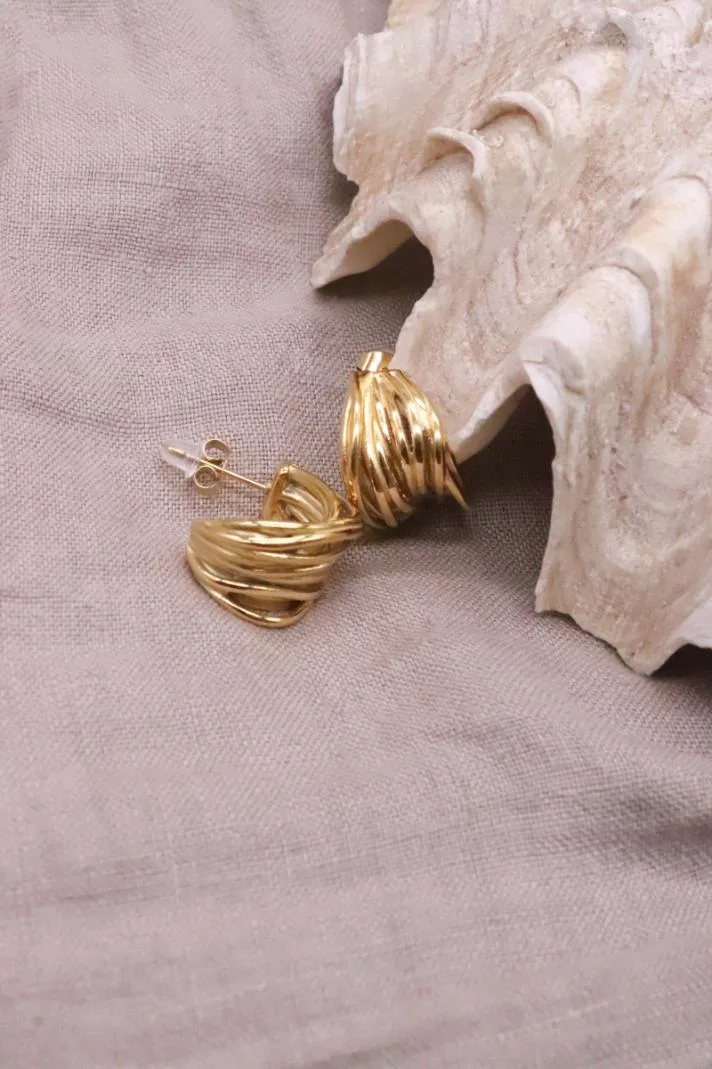 עגילי חישוק זהב, עגילי חישוק עבים, עגילי זהב לנשים, עגילים לנשים, עגילי חישוק זהב מיוחדים, עגילי זהב לאירוע (2)