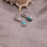 עגילי שמש וירח כסף 925, עגילי אבן חן צמודים לאוזן, עגילים מיוחדים לאישה, עגילי שמש צמודים לאוזן, עגילי ירח צמודים לאוזן (1)