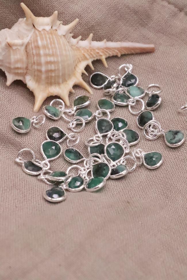 שרשרת אמרלד לאישה, שרשרת אבן ברקת לאישה, תליון אמרלד כסף 925, תליון אבן ברקת כסף 925, תכשיטי אמרלד לאישה, תכשיטים עם אבני חן, שרשראות אבני חן, (1)