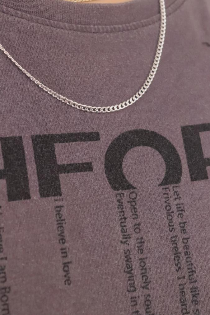 שרשרת ארוכה לגבר, שרשרת כסף לגבר, שרשראות ללא תליון, שרשראות יוניסקס, שרשראות ארוכות, שרשרת לולאות לגבר (1)