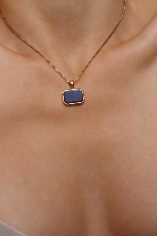 שרשרת לאפיס לאישה, אבן לאפיס סגולות, שרשראות זהב לנשים, שרשראות אבני חן, תליון לאפיס זהב, תכשיטי אבני חן