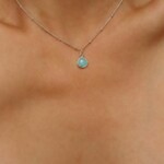 שרשרת לרימר כסף 925, שרשרת לרימר לאישה, סגולות אבן לרימר, שרשראות אבני חן, שרשראות כסף עדינות, שרשרת אבן חן (2)