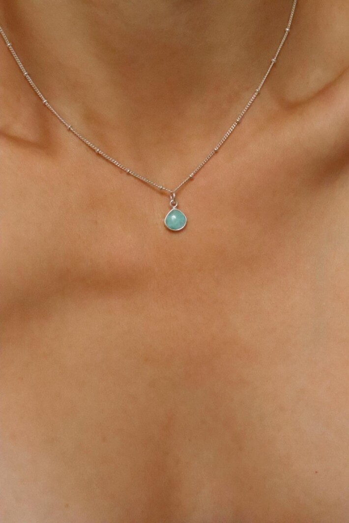 שרשרת לרימר כסף 925, שרשרת לרימר לאישה, סגולות אבן לרימר, שרשראות אבני חן, שרשראות כסף עדינות, שרשרת אבן חן (2)