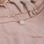 שרשרת מונסטון לאישה, אבן אהבה, סט שרשראות זהב לאישה, שרשראות מונסטון, אבן ירח, סט תכשיטים לאישה, שרשראות מדורגות (1)