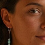 עגילי טורקיז תלויים, עגילי טורקיז כסף 925, עגילי כסף תלויים, עגילים ארוכים, עגילים עם אבן חן