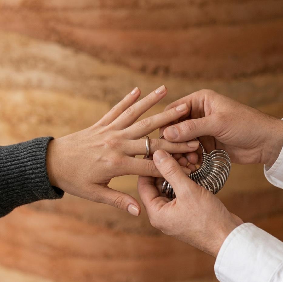 מדריך מידת טבעת, מדריך מידות, מידת טבעת לאישה, איך למדוד מידת טבעת, מודד טבעות