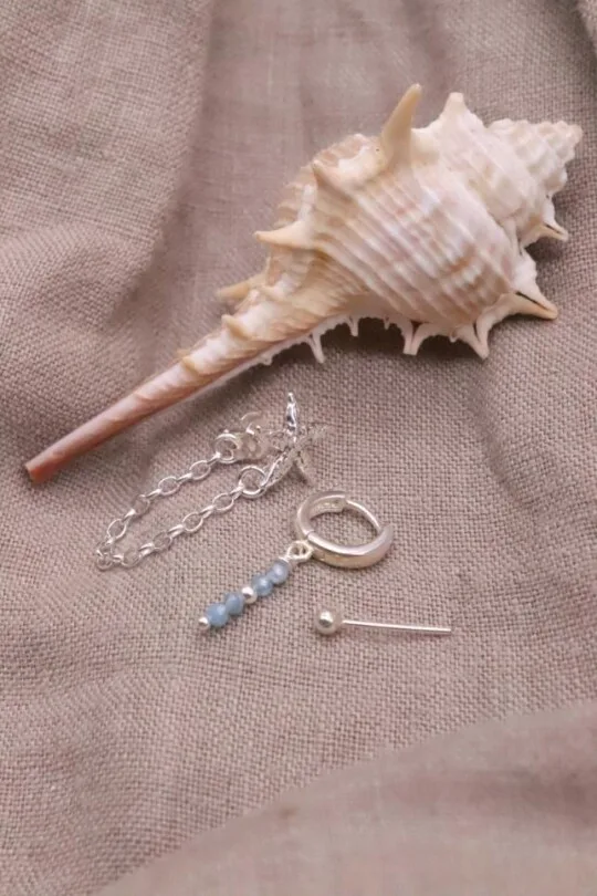 סט עגילים לאישה, סט תכשיטים, עגילי כסף מיוחדים, עגילים קטנים לאישה, עגילים מדורגים