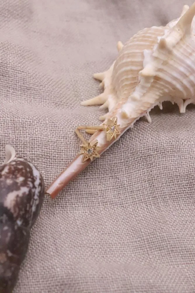 עגילים צמודים לאוזן,עגילי זהב צמודים לאוזן, עגילי כוכב צמודים לאוזן, עגילים לחיילות, עגילים תקניים לצבא (1)