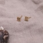 עגילים צמודים לאוזן,עגילי זהב צמודים לאוזן, עגילי כוכב צמודים לאוזן, עגילים לחיילות, עגילים תקניים לצבא (2)