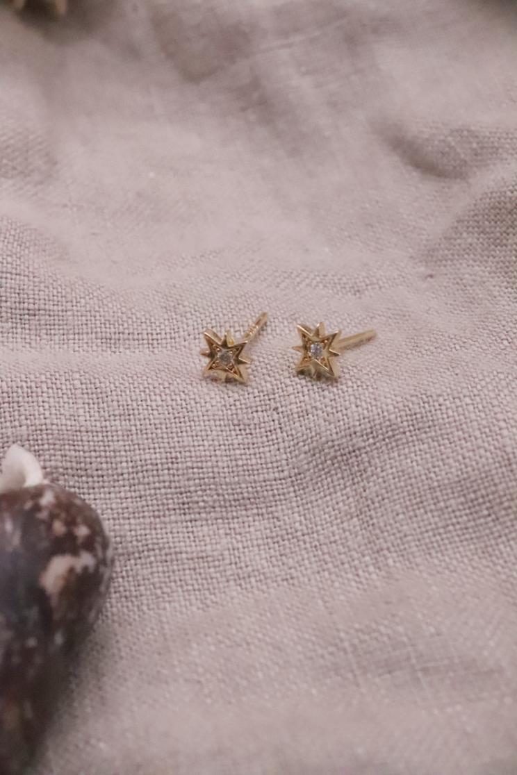 עגילים צמודים לאוזן,עגילי זהב צמודים לאוזן, עגילי כוכב צמודים לאוזן, עגילים לחיילות, עגילים תקניים לצבא (2)