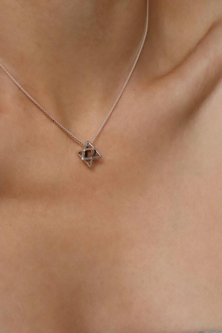 שרשרת מרכבה, תליון מרכבה, שרשרת מגן דוד לאישה, תכשיטי קבלה, שרשרת עם משמעות, קמע להגנה, שרשרת מרכבה כסף 925 (1)