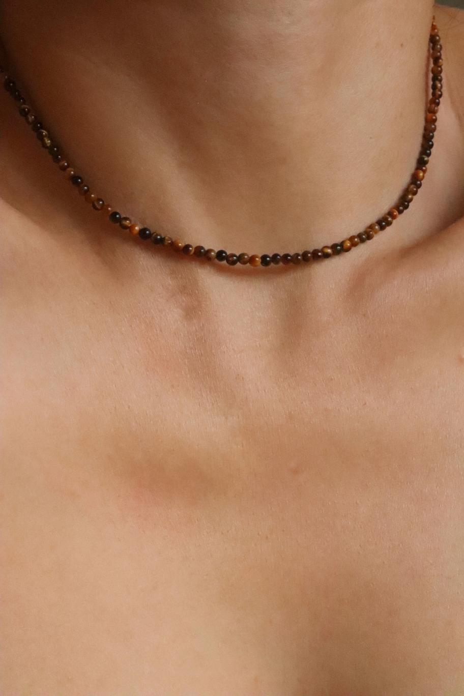 שרשרת עין הנמר, שרשראות אבני חן לנשים, שרשרת טייגר איי,שרשרת אבן חן, שרשראות אבני חן לנשים, סגולות אבן עין הנמר (1)