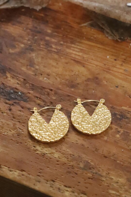 עגילי זהב מרוקעים, עגילים מיוחדים לאישה, עגילי ציפוי זהב, עגילים לנשים