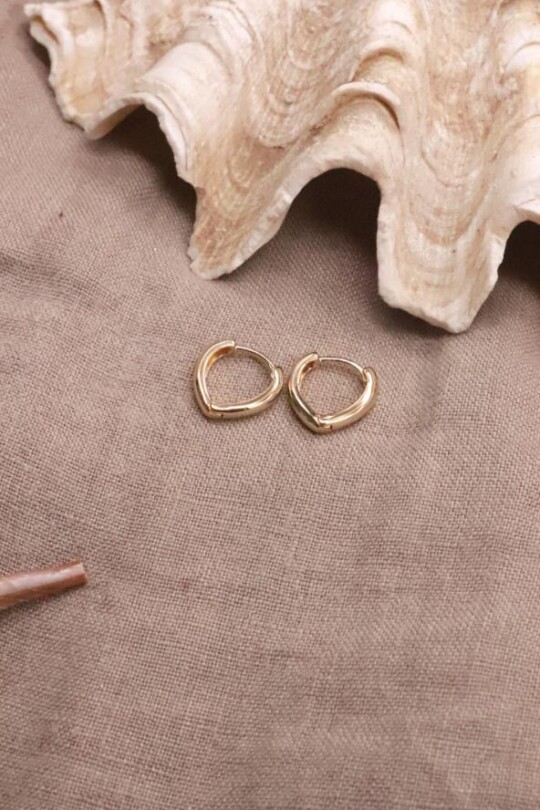 עגילי חישוק זהב קטנים, עגילי זהב לאישה, עגילים לנשים, עגילים עדינים