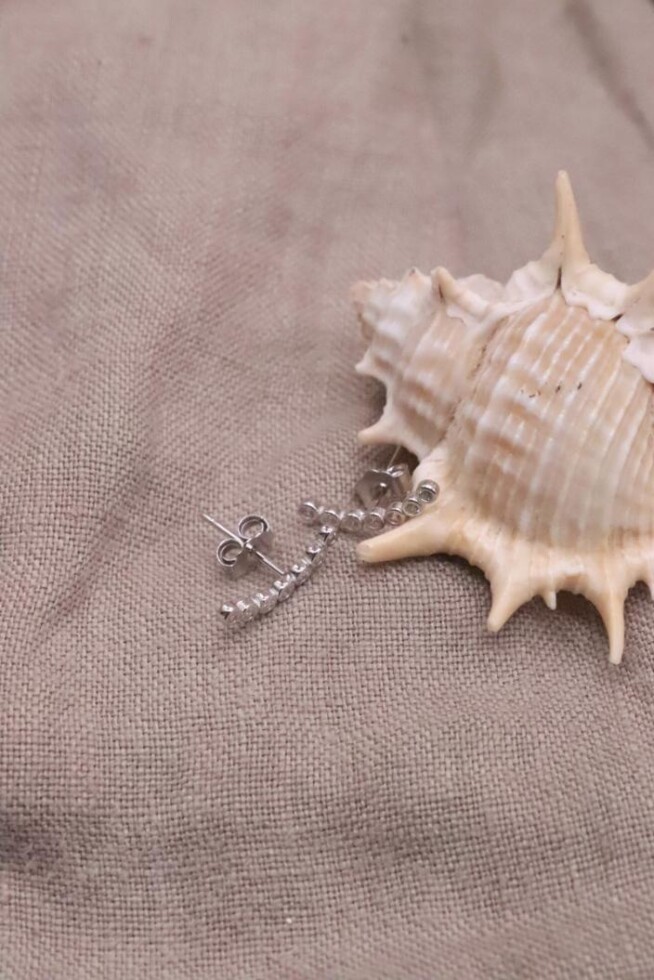 עגילים משובצים לאישה, עגילים משובצים צמודים, עגילי זירקון צמודים, עגילי כסף צמודים לאוזן, עגילים לאירוע (1)