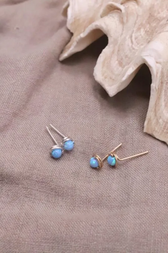 עגילים צמודים לאוזן, עגילים לחיילות, עגילי אופל לנשים, עגילים לנערות, עגילי גולדפילד צמודים, עגילים תקניים לצבא