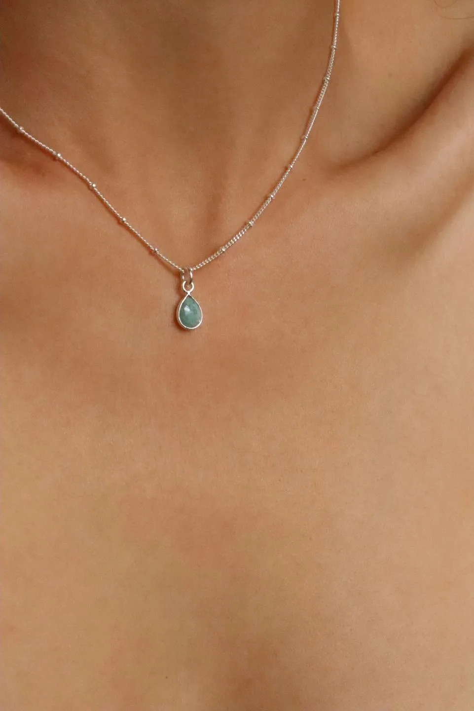 שרשרת אמזונייט לאישה, שרשרת אבן חן לאישה, שרשראות לנשים, שרשראות אבני חן, שרשרת אבן חן כסף 925 (1)