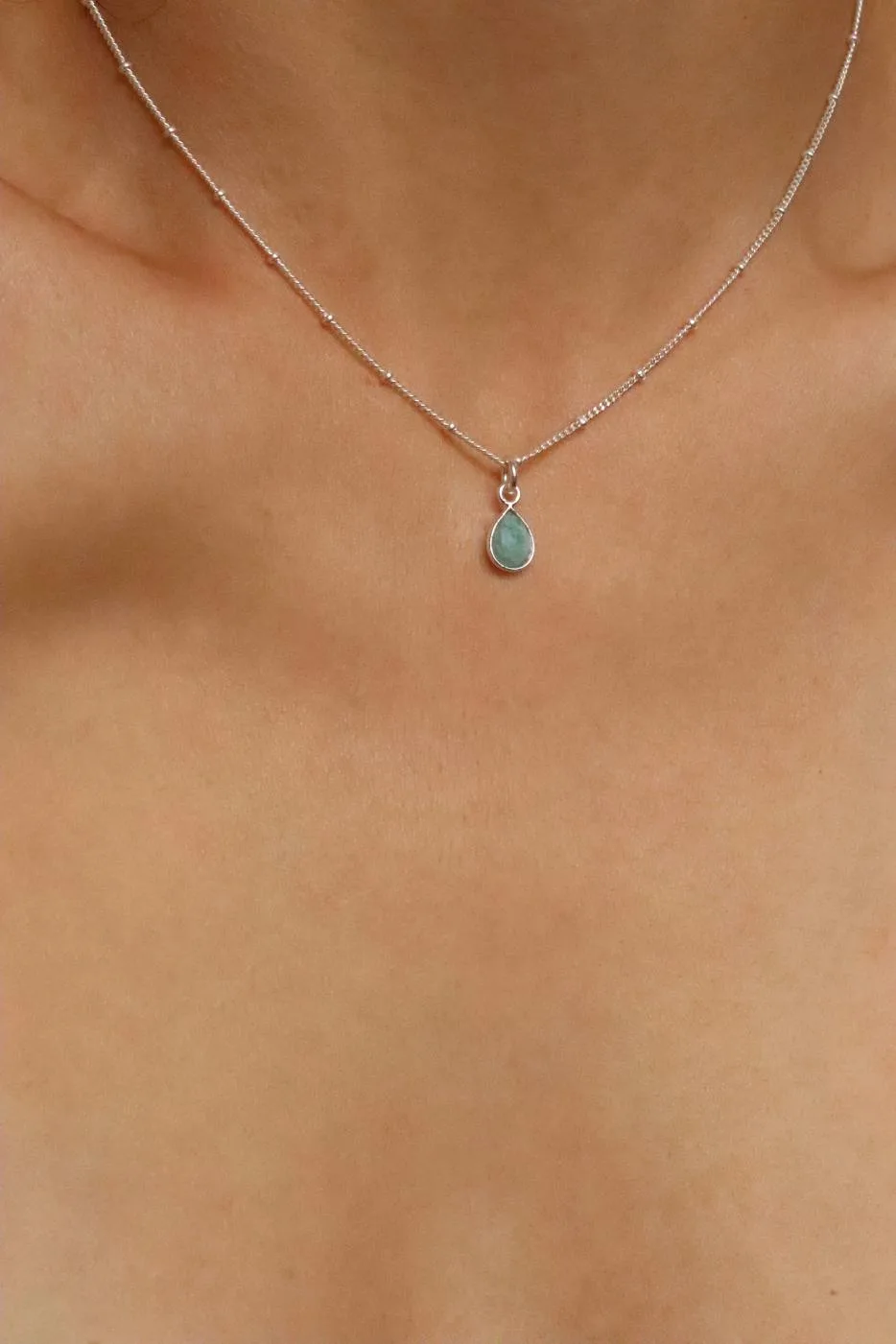 שרשרת אמזונייט לאישה, שרשרת אבן חן לאישה, שרשראות לנשים, שרשראות אבני חן, שרשרת אבן חן כסף 925 (2)